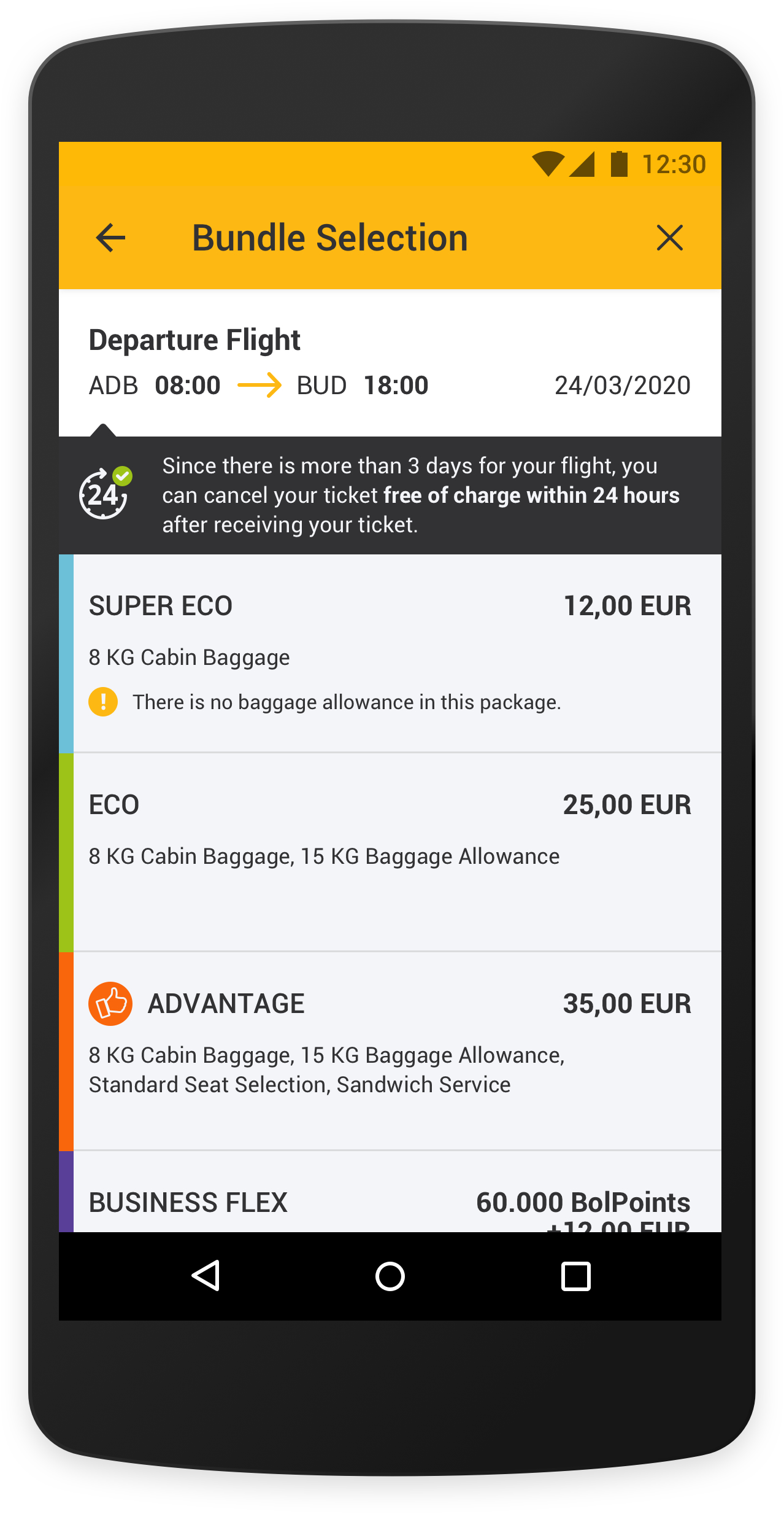 flights mobile app pegasus airline